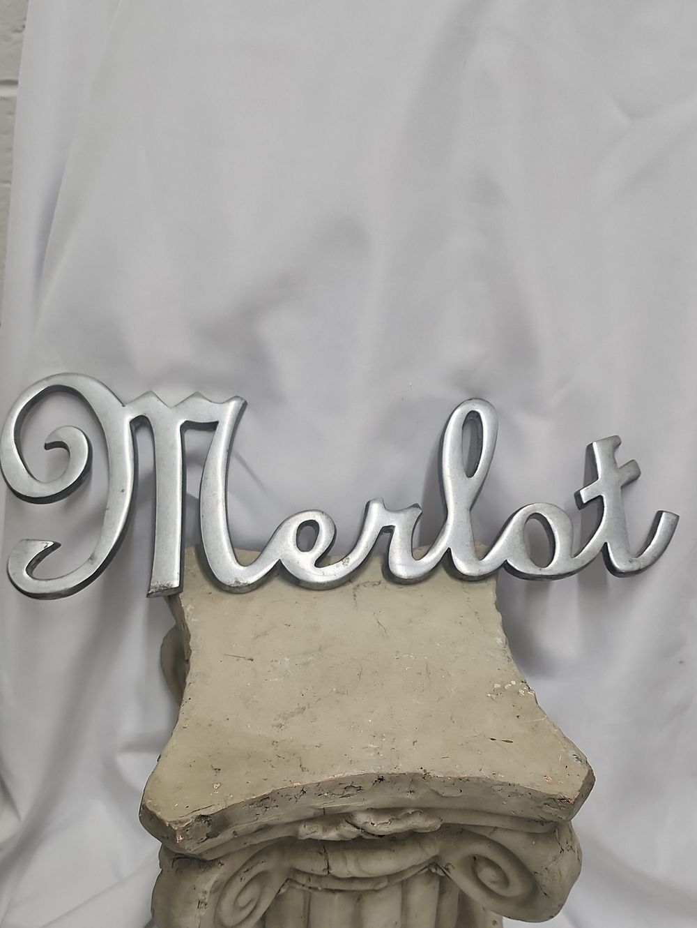 Merlot Metal Wall Decor Sign